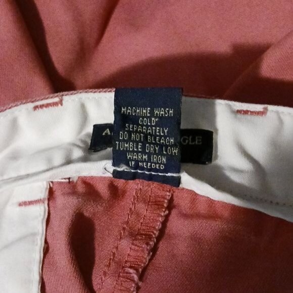 America Eagle Outfitters 100% Cotton Button Fly Shorts Salmon Pink Size 4 - Picture 9 of 12